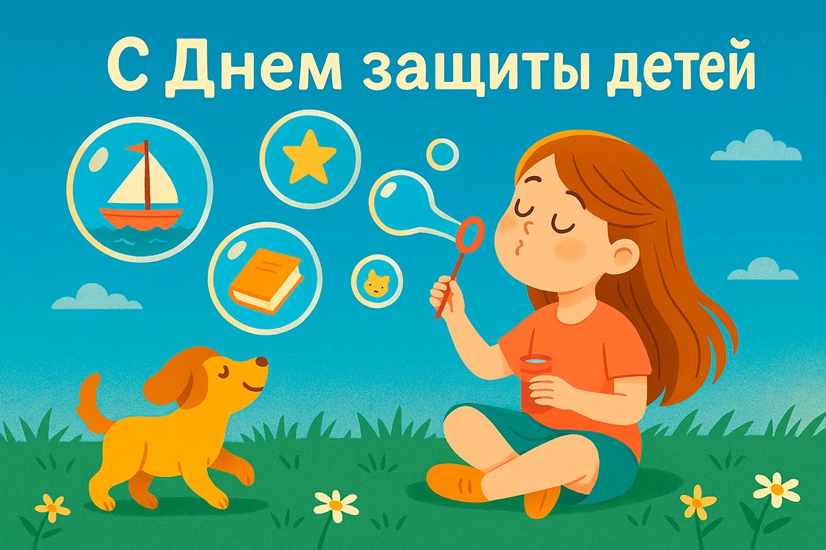 Открытки с Днем защиты детей. 30 красивых, советских открыток на 1 июня