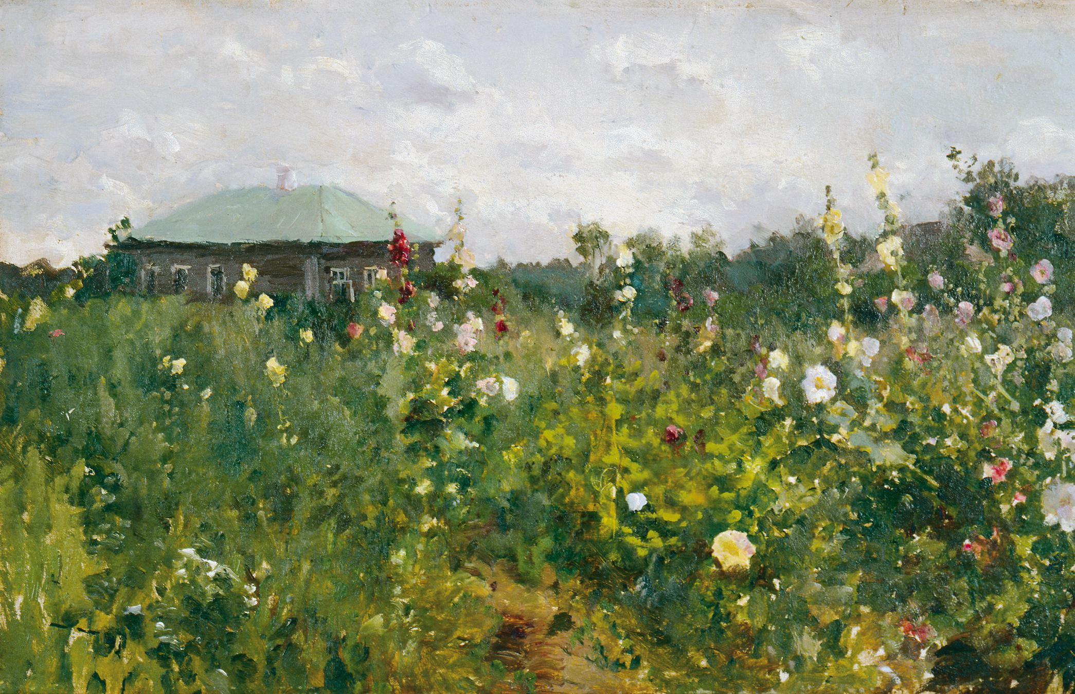 Константин Коровин, &laquo;Мальвы в Саратовской губернии&raquo;, 1889