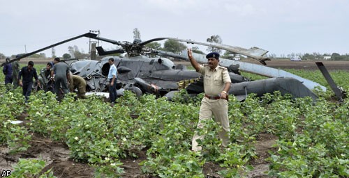 В Индии столкнулись два военных вертолета. ФОТО