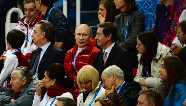 Президент России на соревнованиях в Сочи.