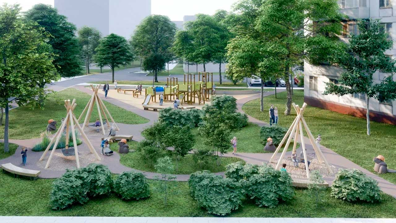 В Сокольниках обустроят зоны отдыха, а также детские и спортивные площадки