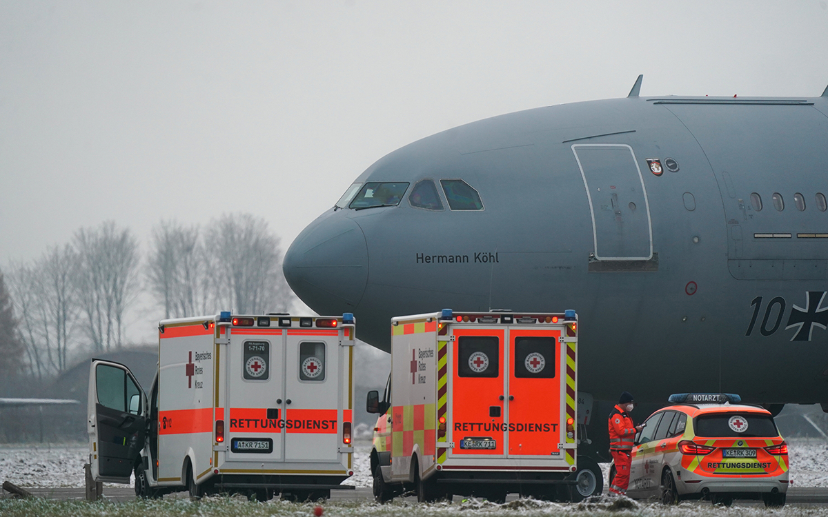 Германия отправит рейс для перевозки в страну раненых украинцев