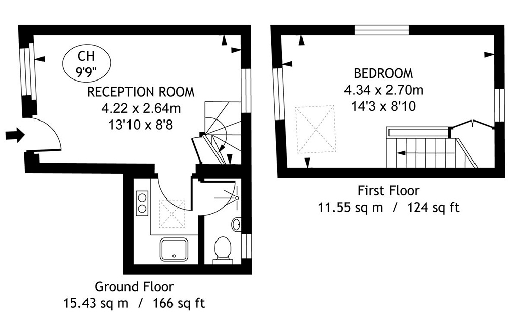 План двухэтажного особняка