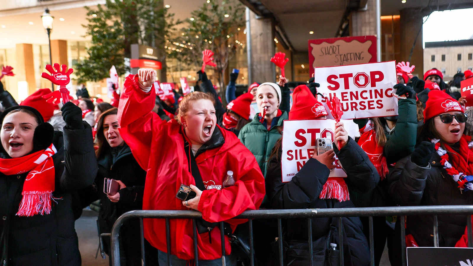 Забастовка медсестер в Нью-Йорке, 12 января 2026 года