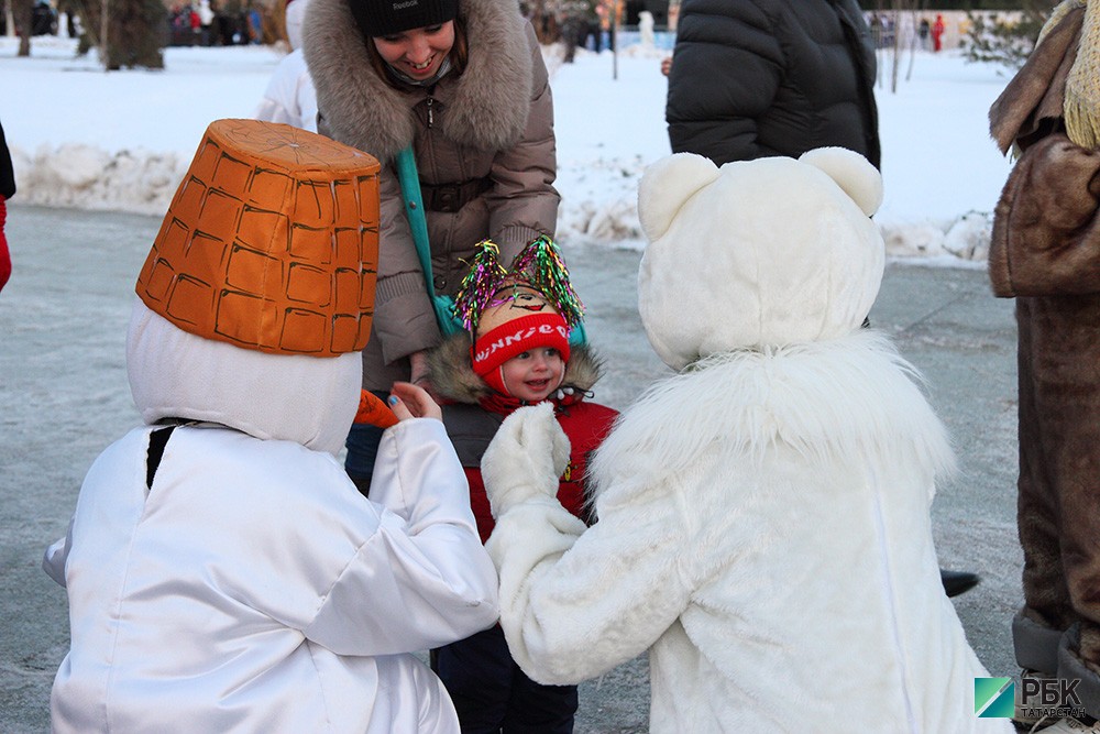 Открытие главной городской елки в парке Миллениум в Казани.