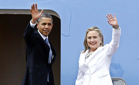 Президент США Барак Обама и экс-госсекретарь Хиллари Клинтон, 2012 год


