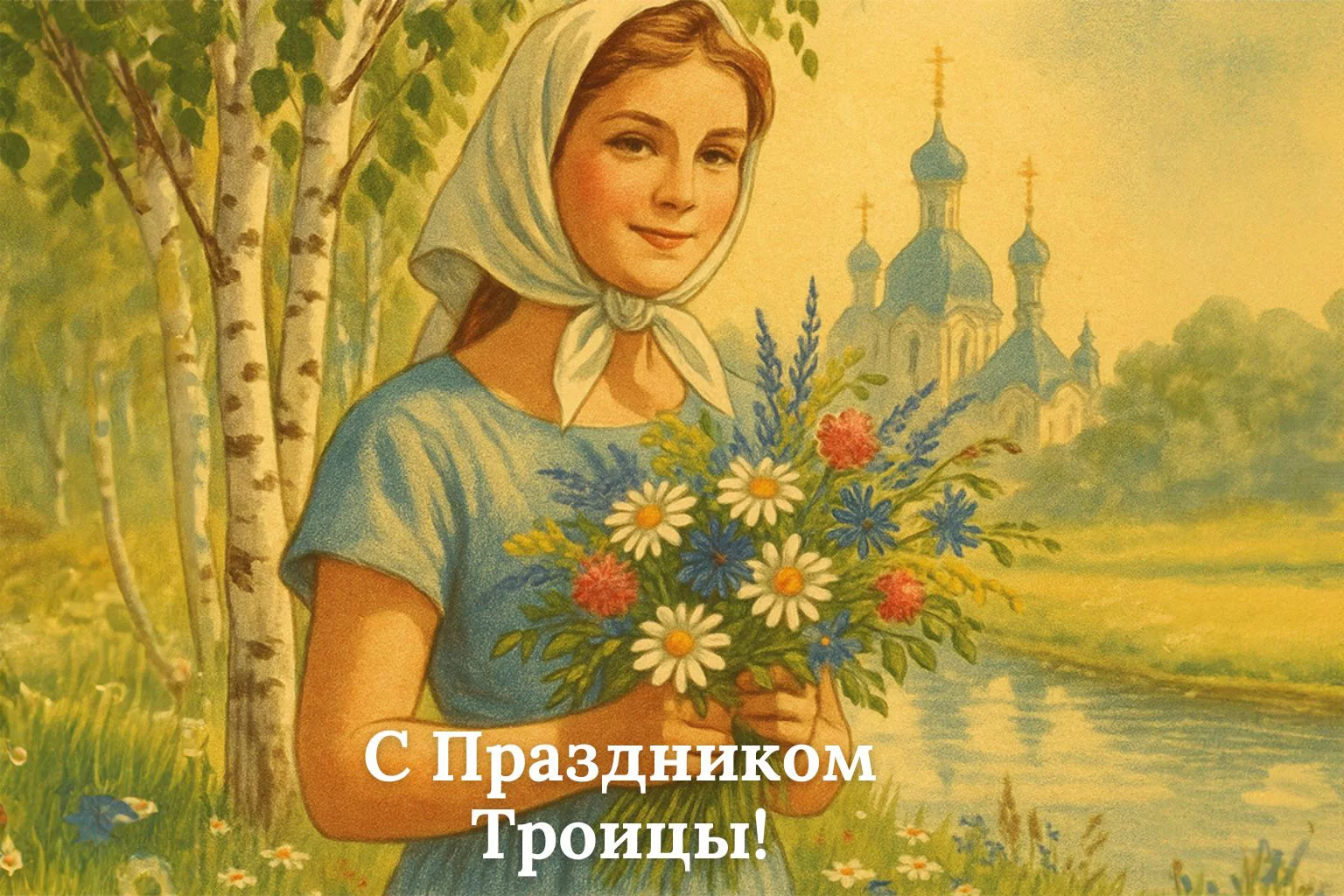 Открытки с Троицей. 30 красивых, старинных открыток со Святой Троицей