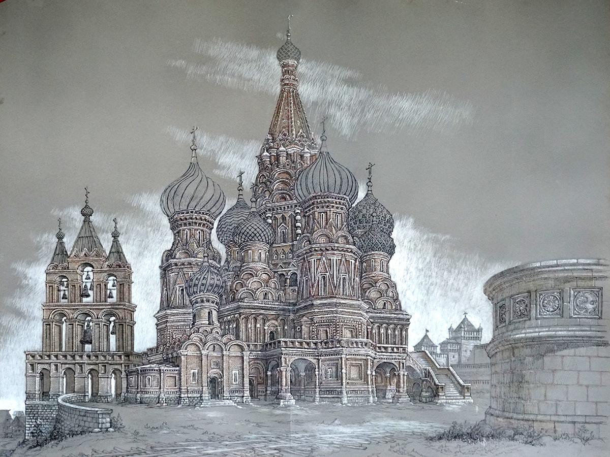 Собор Покрова на Рву (Василия Блаженного). Реконструкция конца XVI века. 1555&ndash;1561 годы