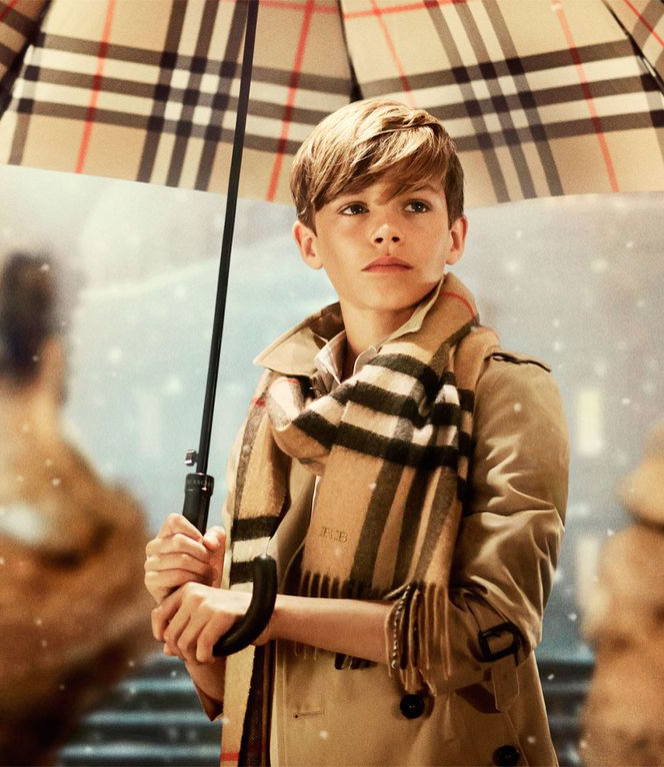 Ромео Бекхэм в рекламной кампании Burberry, 2014&nbsp;