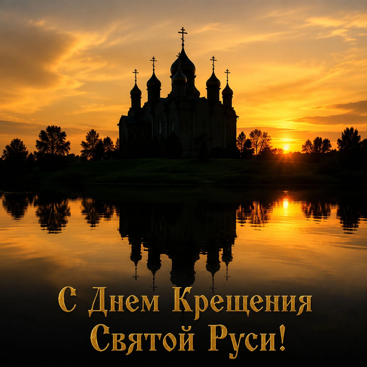 Открытка. 28 июля. День Крещения Руси