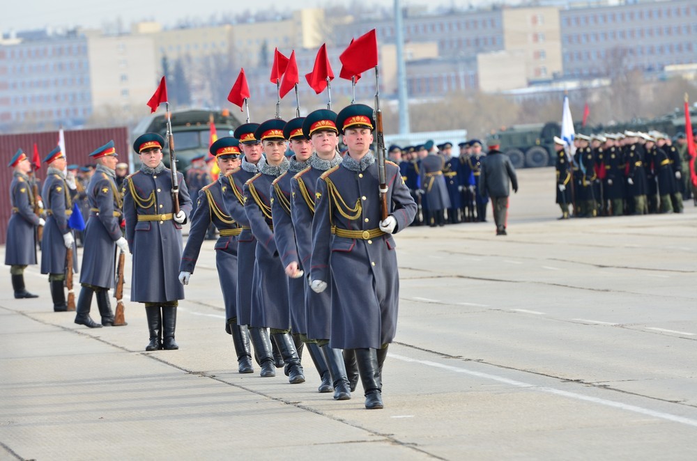 В подмосковном Алабино прошла подготовка к военному параду 9 мая  