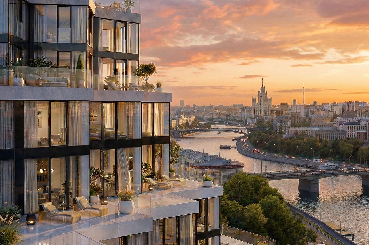 Клубный дом «Опус» на первой линии Москвы-реки