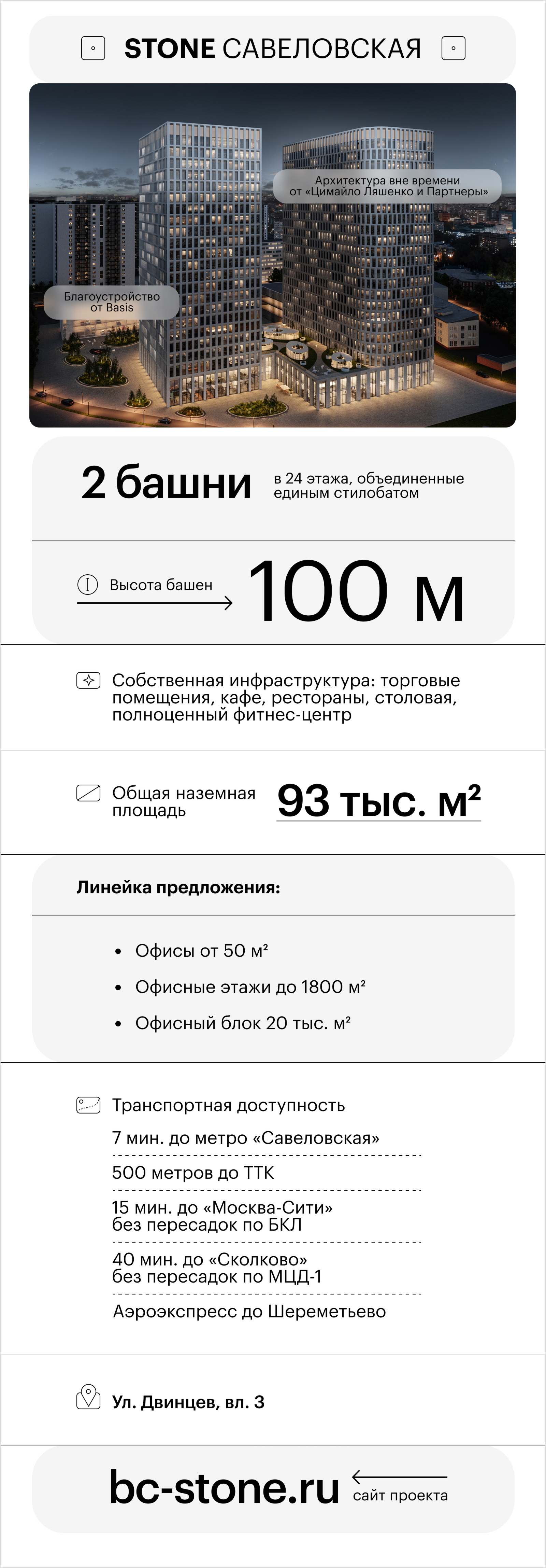 Как устроен бизнес-центр STONE Савеловская. Взгляд инвестора и резидента