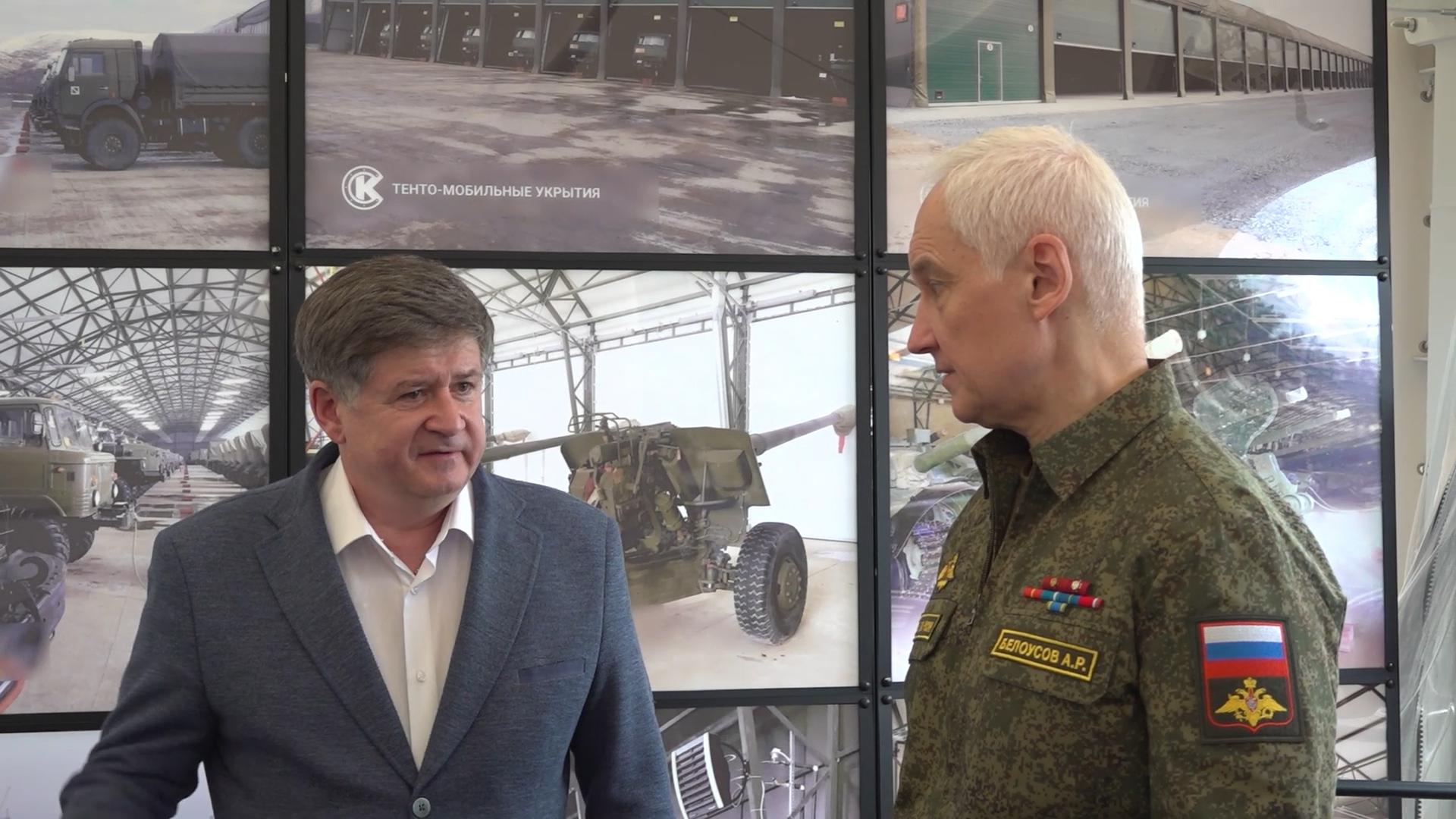 Белоусову показали модульные казармы