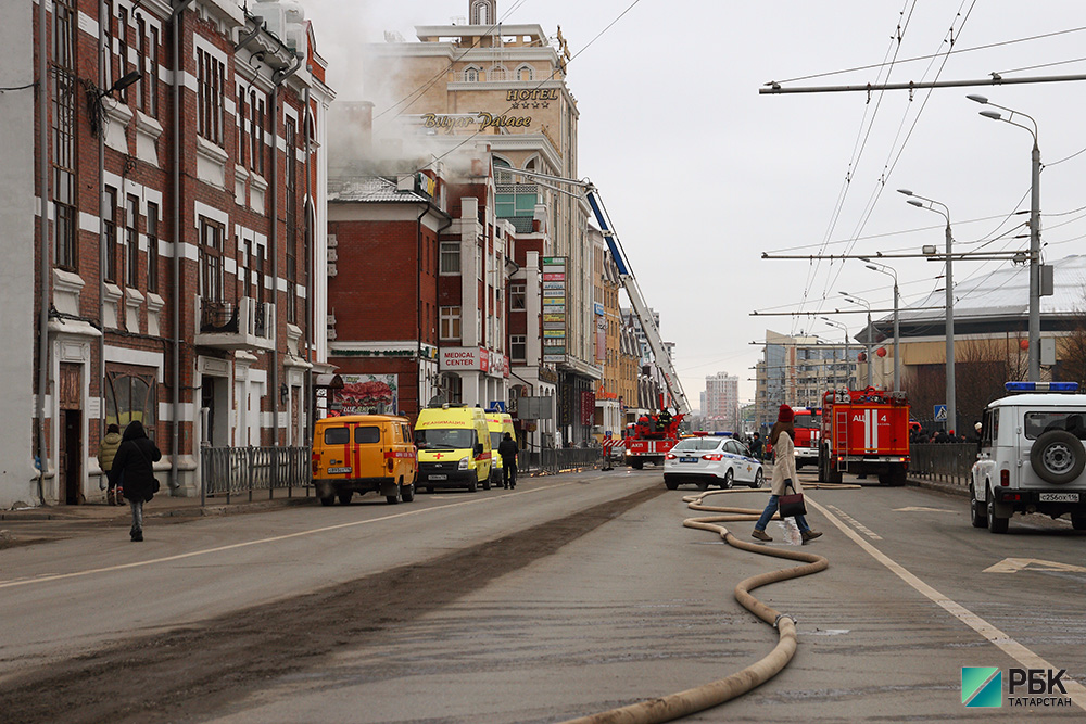 Пожар в офисном центре на Островского