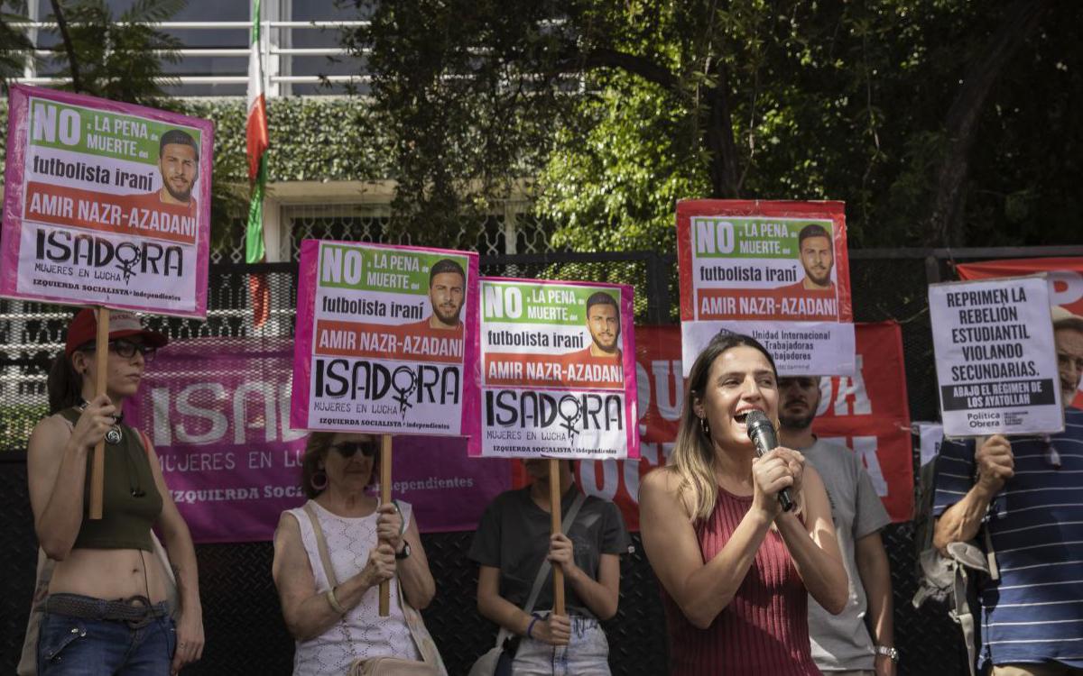 Демонстрация в поддержку Наср-Азадани в Буэнос-Айресе