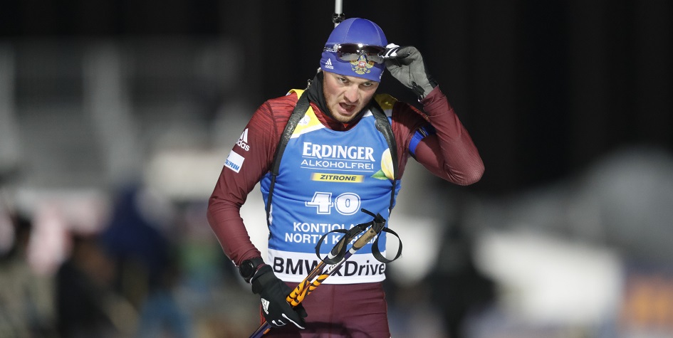 Биатлонист сборной России Антон Бабиков
