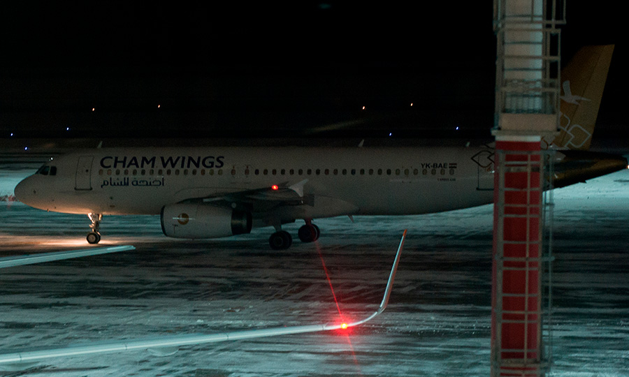 Самолет авиакомпании Cham Wings в аэропорту Ростова-на-Дону. 17 января 2018 года