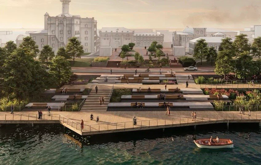 рендер благоустройства набережной от Института развития городов РТ