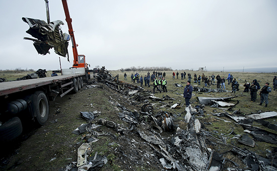 Обломки самолета&nbsp;Boeing 777&nbsp;Malaysia Airlines. Архивное фото