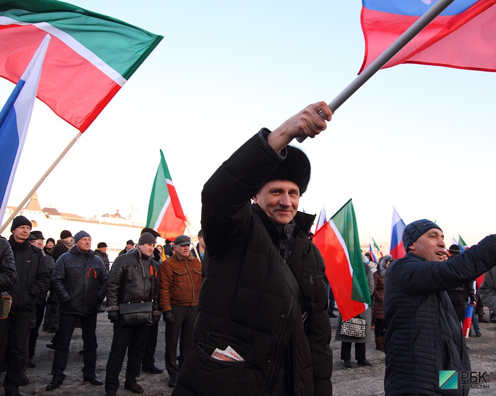 Митинг в поддержку Крыма.