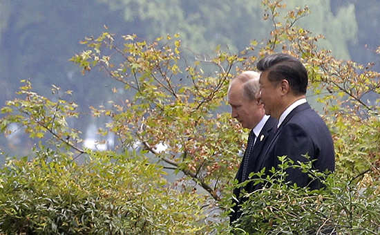 Президент России Владимир Путин и председатель КНР Си Цзиньпин.&nbsp;Китай Ханчжоу


