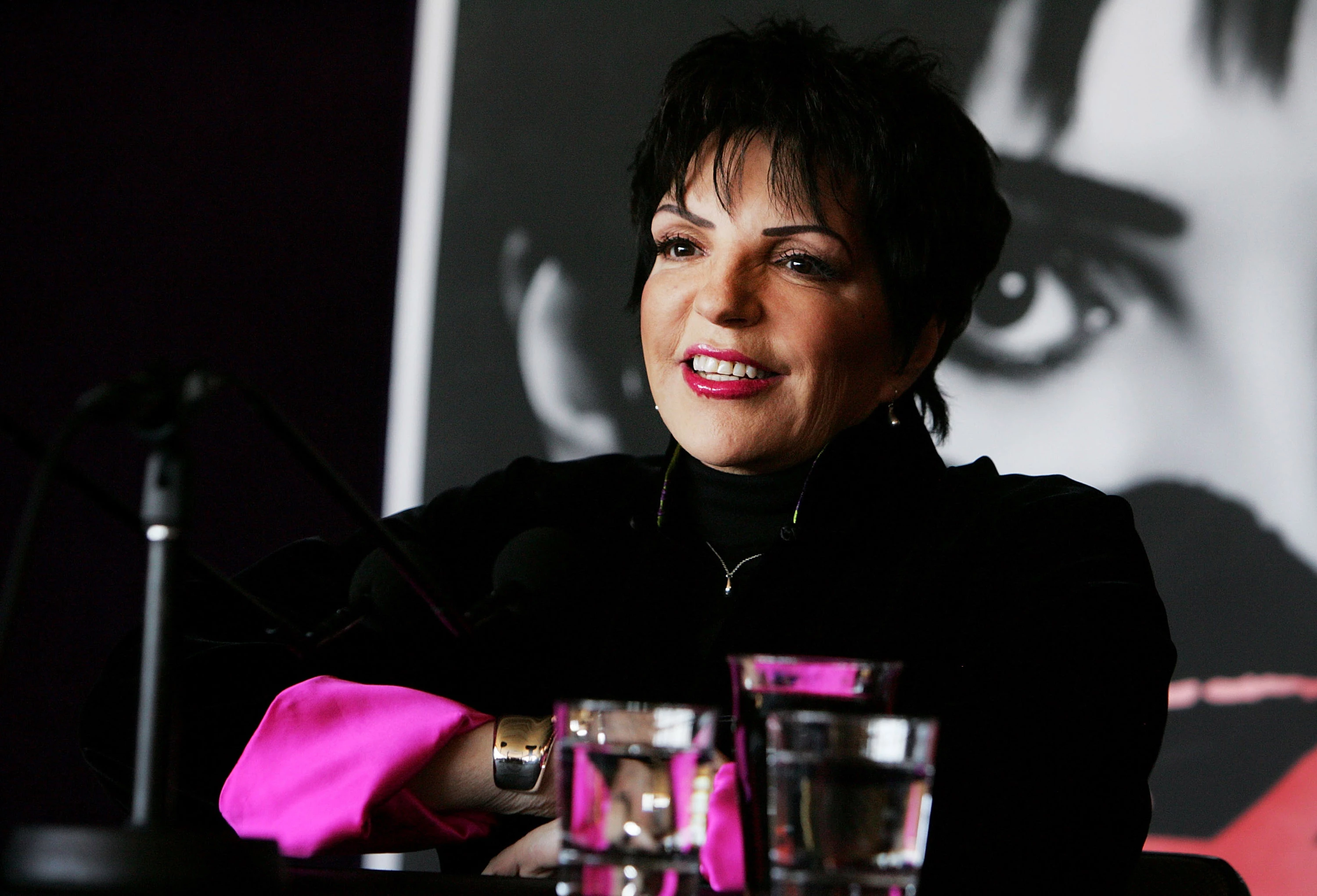 Певица Лайза Миннелли принимает участие в пресс-конференции перед своим туром Liza's at the Palace в Сиднейском оперном театре. 13 октября 2009 года