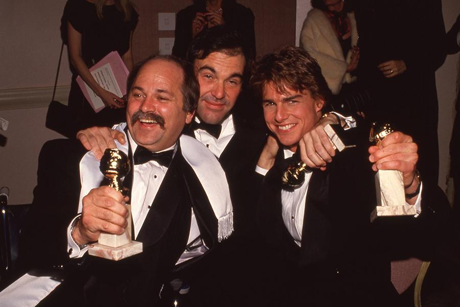 Рон Ковик, Оливер Стоун и Том Круз, 1990 год