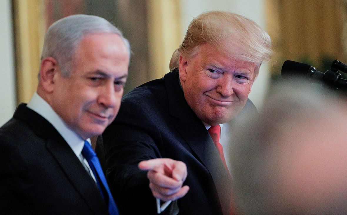 Биньямин Нетаньяху и Дональд Трамп
