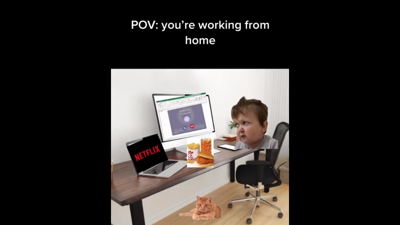 POV: ты работаешь из дома