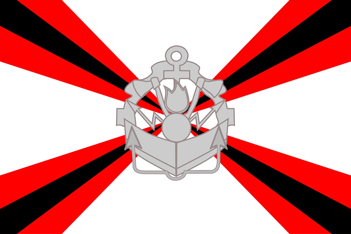 Флаг инженерных войск России утвердили приказом министра обороны в 2005 году