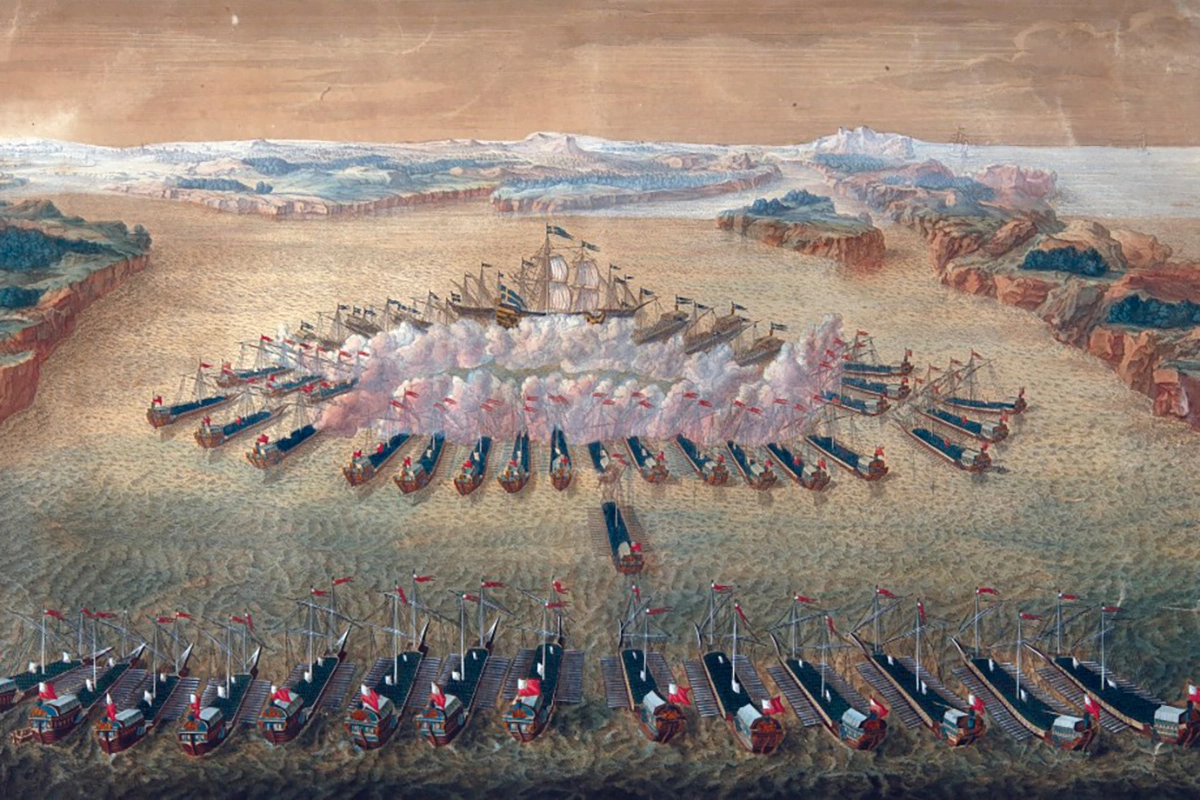 Гангутское сражение 26–27 июля (6–7 августа по новому стилю) 1714 года