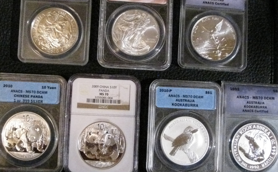 Серебряные монеты с изображением животных Австралии