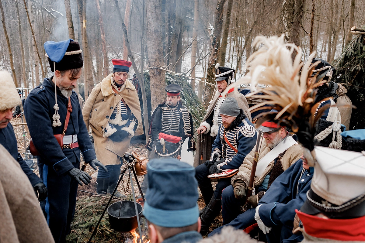 Фото со съемок фильма «Красный призрак 1812»