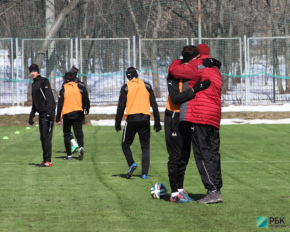 Тренировка «Рубина» перед матчем с «Динамо»