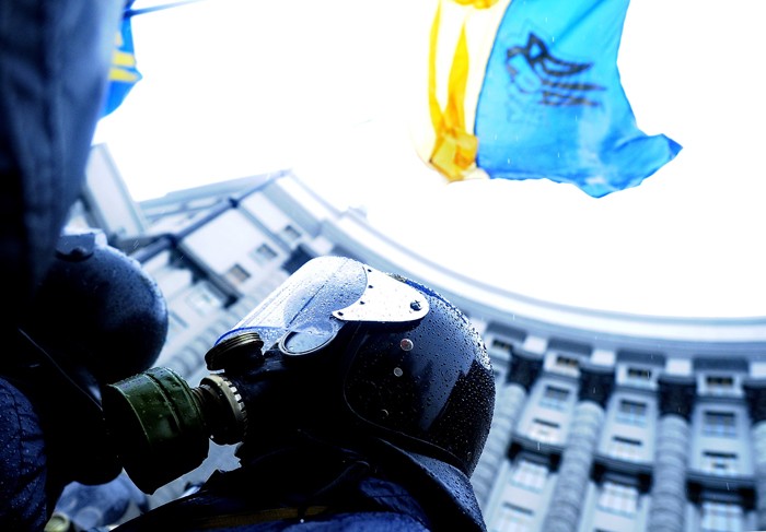 В Киеве спецназ вновь применил газ