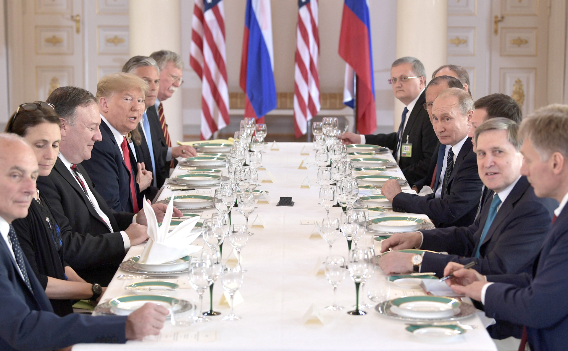 Встреча Владимира Путина и Дональда Трампа в Хельсинки в июле 2018 года