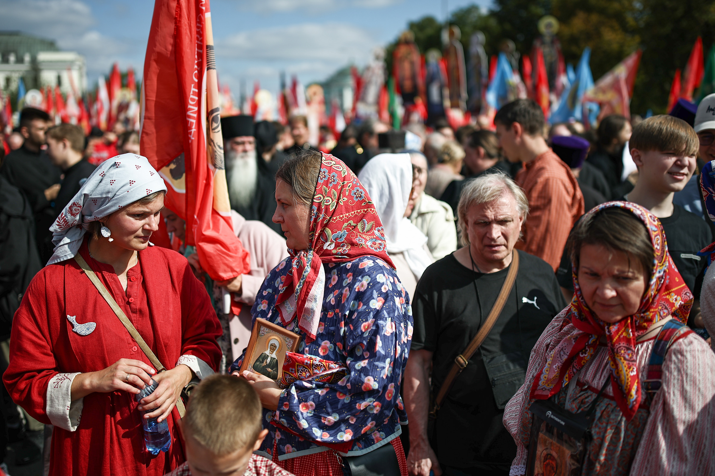 В крестном ходе в Москве&nbsp;приняли участие 40 тыс. человек.