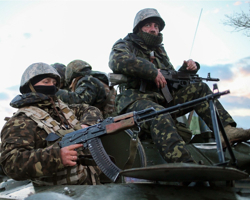  Военнослужащие 25-ой отдельной бригады ВДВ вооруженных сил Украины