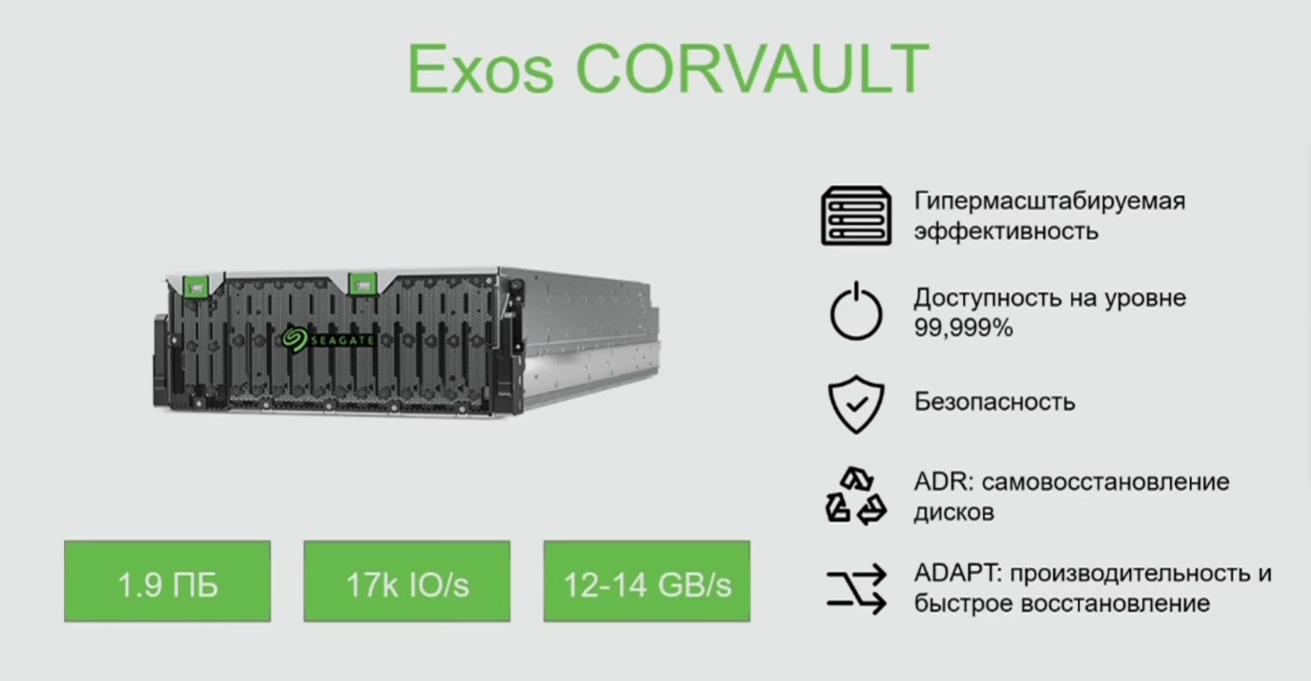 Новый продукт Seagate&nbsp;&mdash; Corvault
