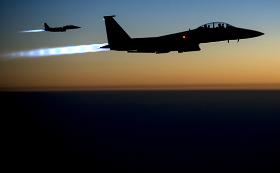 Самолеты F-15E Strike Eagle ВВС США в рейде над Ираком (архивное фото)