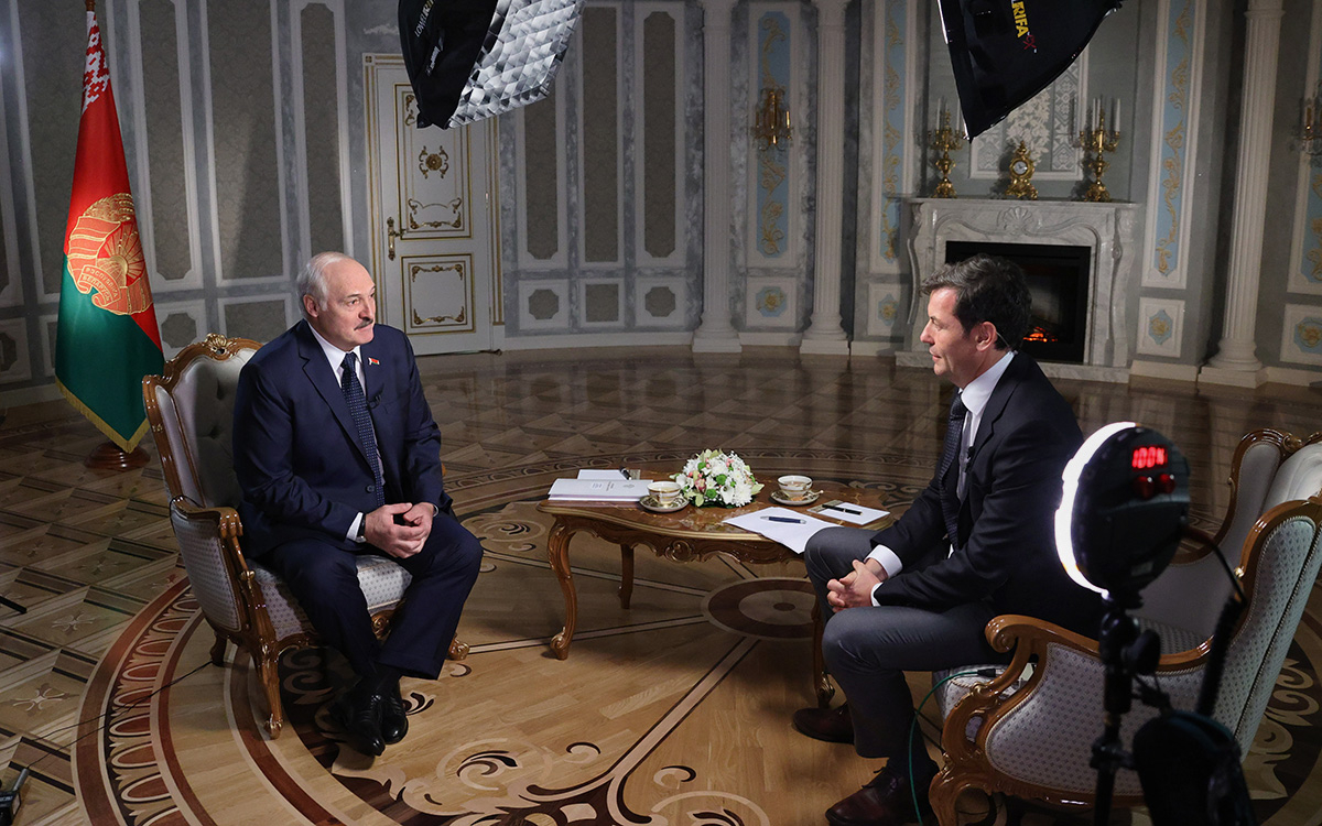 Александр Лукашенко на интервью&nbsp;телеканалу CNN