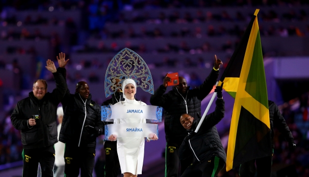 Сборная Ямайки на церемонии открытия Олимпийских игр.