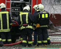 Пожар в железнодорожном депо на севере Москвы