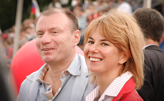 Президент холдинга «Интеррос», генеральный директор компании «Норильский никель» Владимир Потанин с бывшей супругой Наталией Потаниной