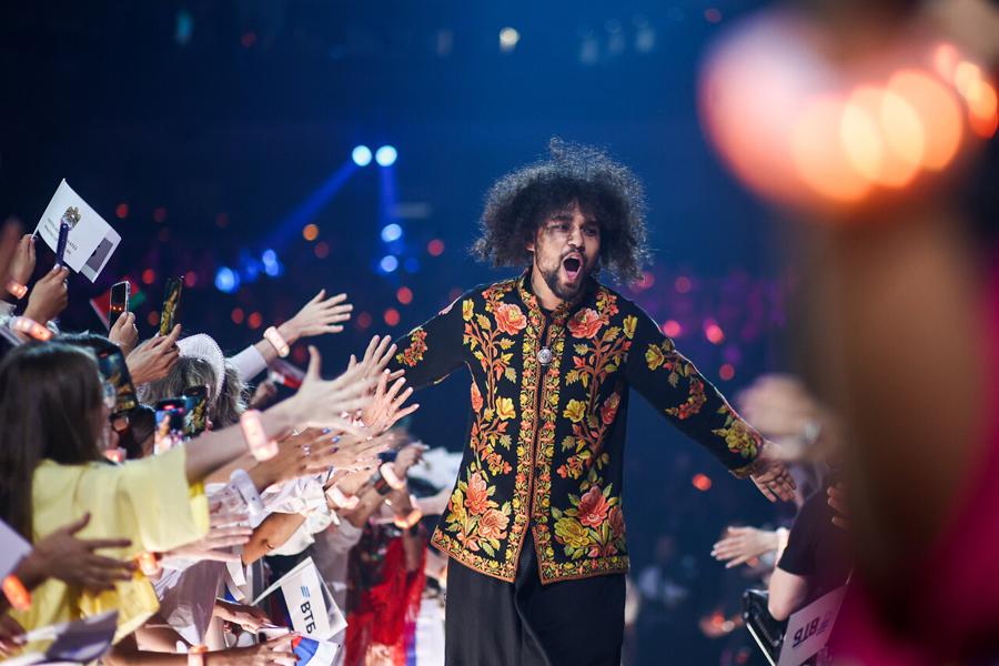 Певец Раухан Малик, представляющий Индию после завершения Международного музыкального конкурса «Интервидение» 2025 в концертном зале «Live Арена»