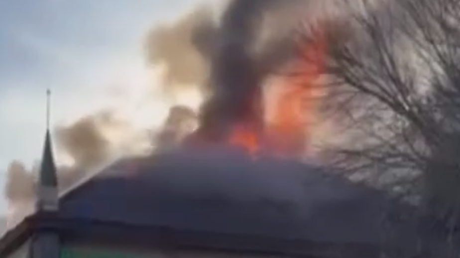 В Москве загорелся ресторан на Каширском шоссе