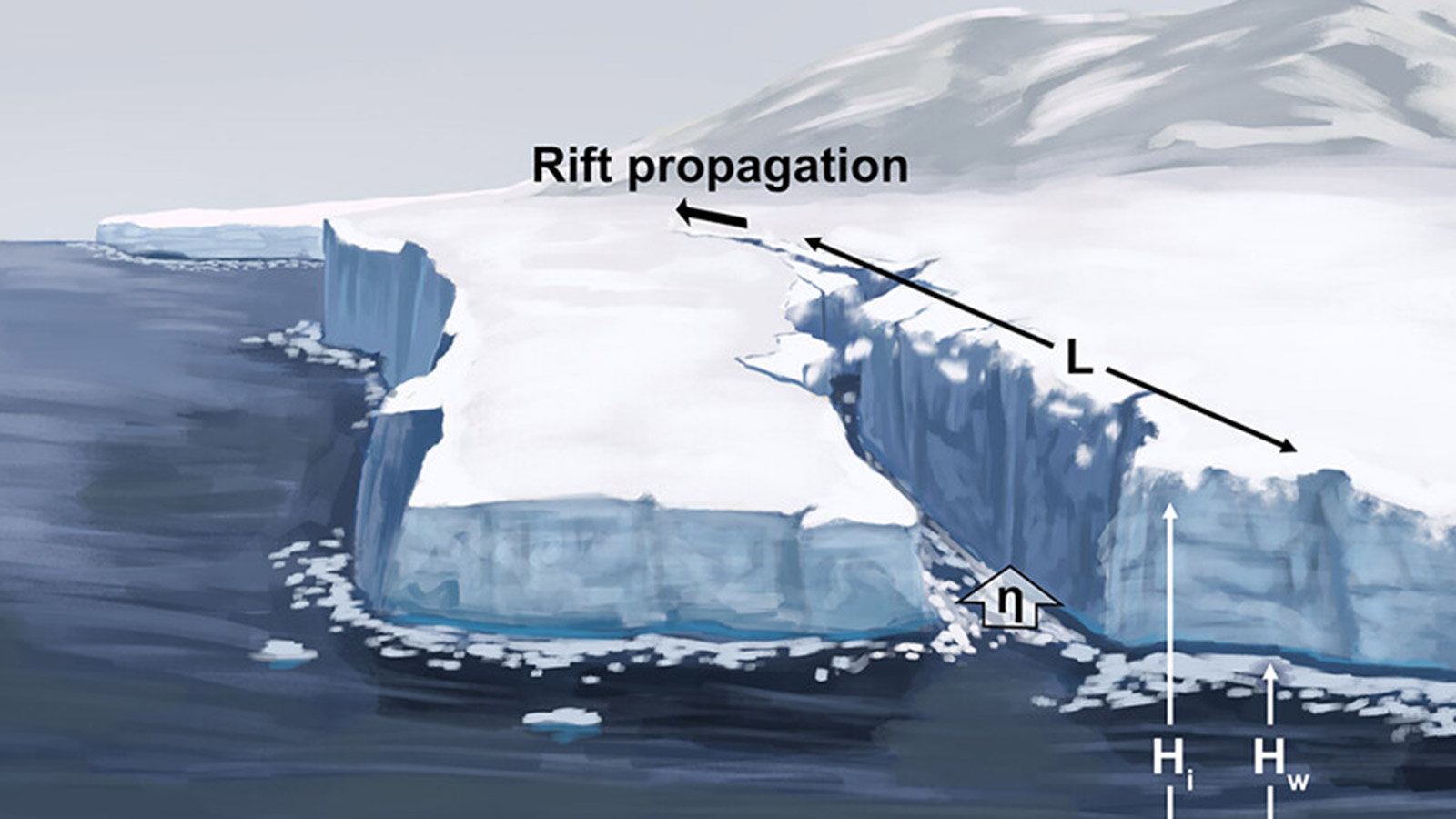 <p>Пайн-Айленд &mdash;&nbsp;быстро тающий ледяной массив в Антарктиде, существование которого находится под угрозой уже несколько лет</p>