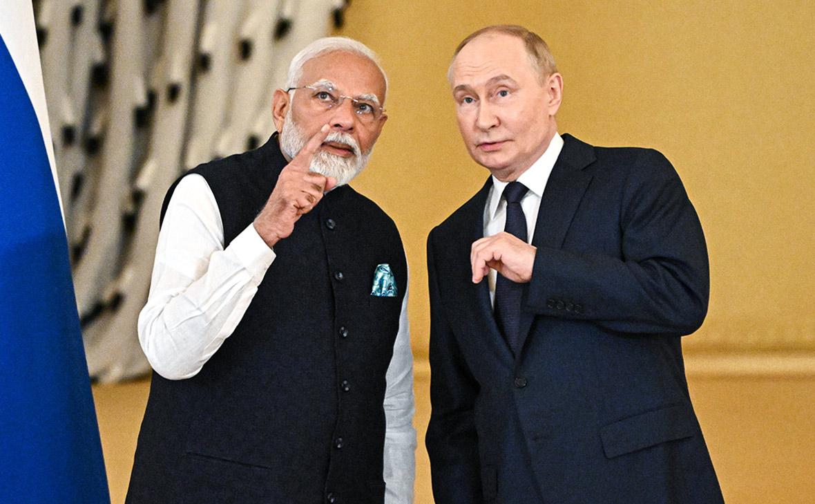 Нарендра Моди и Владимир Путин