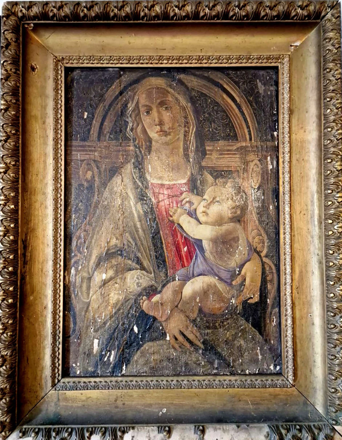 <p>Дева&nbsp;Мария&nbsp;с младенцем Христом.&nbsp;Сандро Боттичелли</p>